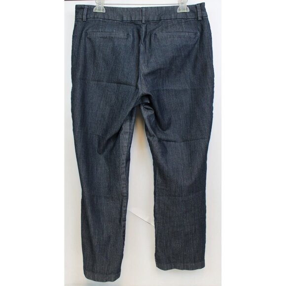 Lee Regular Fit Dress Pants sz 16 Short Grey Jeans Formal Straight Leg Mid Rise - Picture 5 of 8